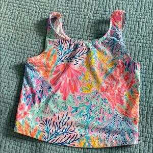 Lilly Pulitzer Colorful Kids Tank swim top